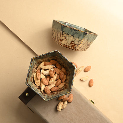 Marbled Serenity Serving Bowls (Set of 2)