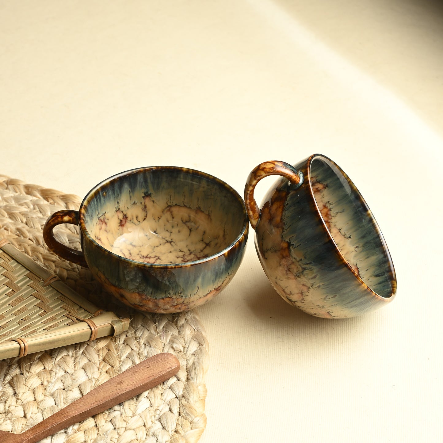 Marbled Serenity Cups (Set of 2)