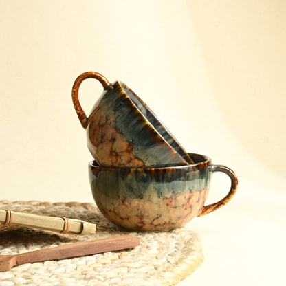 Marbled Serenity Cups (Set of 2)