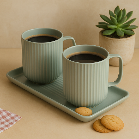 Mellow Grey Duo (Set of 2 with platter)